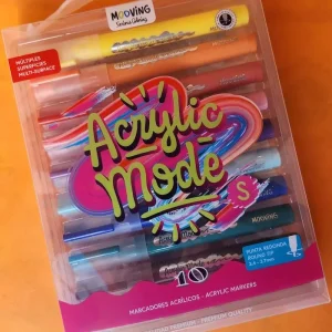 Marcadores Mooving Coloring Acrilicos X10u