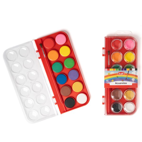 Acuarela de 12 pastillas Trabi - Imagen 2