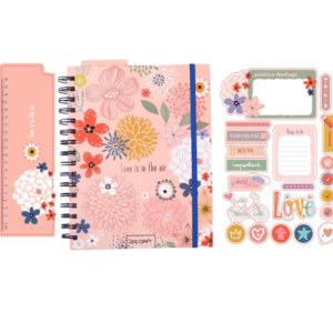 CUADERNO SPIRIT ESPIRAL 150hjs + STICKERS + REGL