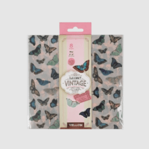 IBICRAFT PAPEL VELLUM 20*20cm 96grs 8Hjs VINTAGE