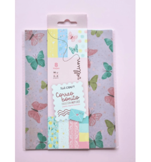 IBICRAFT PAPEL VELLUM 15*20cm 96grs 8Hjs CORREO