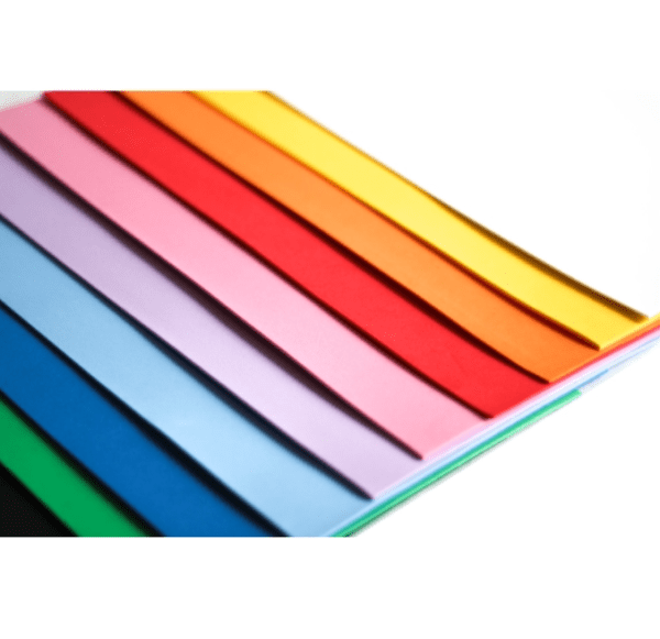 SOBRE GOMA EVA LISA 10 COLORES SURTIDOS A4 x 1.7mm - Imagen 2