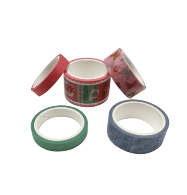 WASHI TAPE BOX 5 ROLLOS de 4mts COLECCION CORREO - Imagen 2
