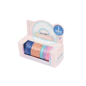 WASHI TAPE BOX 5 ROLLOS de 4mts COLECCION ASTROLOG