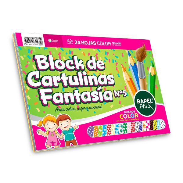 Block IGC Cartulina Fantasia  Surtidas