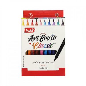 Marcador Trabi Art Brush Clasicos Punta Pincel X10