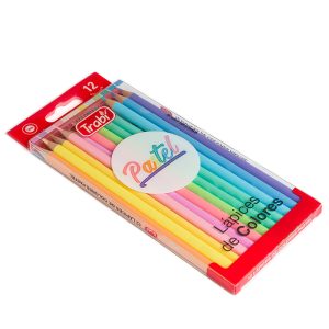 Lapiz Colores Pastel x 12 Surtido