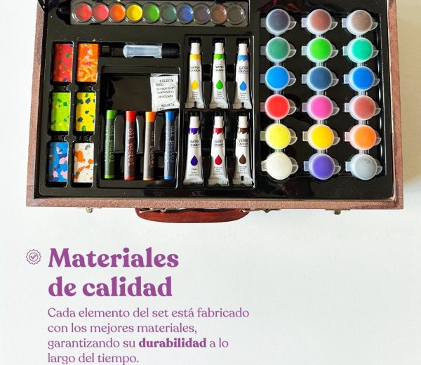 Set de Arte Maletin Madera - Imagen 8