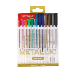 ROLLER GEL COLORES METALIZADOS, PUNTA DE 0,8