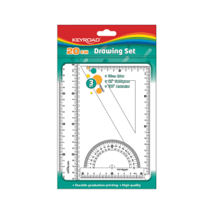 SET DE GEOMETRIA 20 cm x 3 PIEZAS