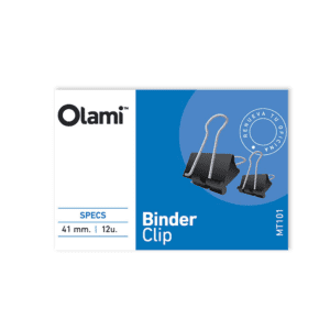 APRETADOR BINDER CLIP 41 mm. Caja x 12 un.