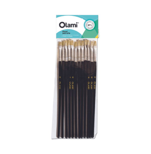 PINCEL ESCOL CHATO CERDA Nº 10  Olami