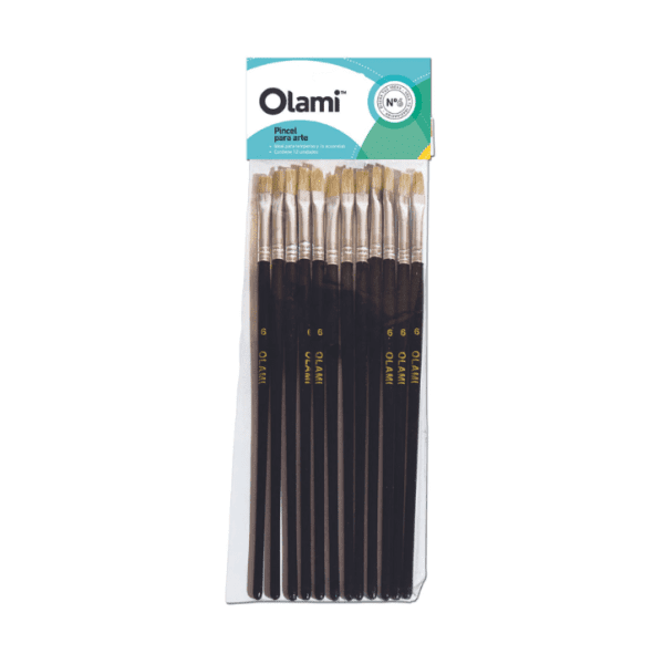 PINCEL ESCOL CHATO CERDA Nº 18  Olami