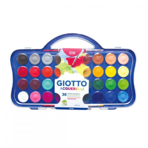 Acuarela Giotto X 36 Colores Valija + 2 Pinceles