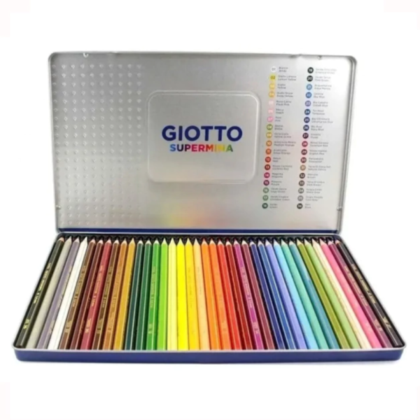 Lapiz Color Giotto Supermina X36u. Lata - Imagen 2