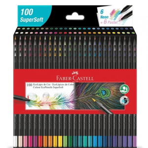 Lapices De Colores Faber Castell X 100u Largos Sup