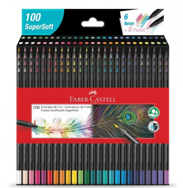 Lapices De Colores Faber Castell X 100u Largos Sup