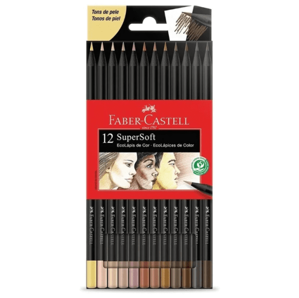 LAPICES FABER CASTELL X 12 SUPER SOFT TONO PIEL