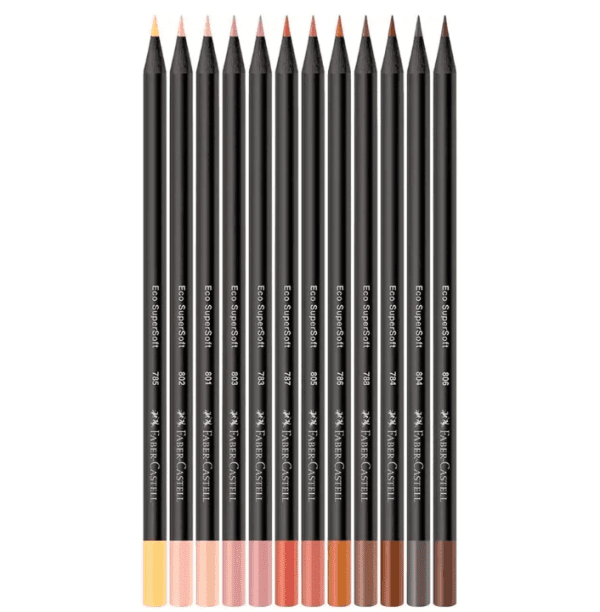 LAPICES FABER CASTELL X 12 SUPER SOFT TONO PIEL - Imagen 2