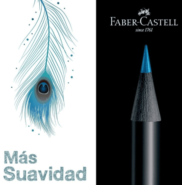 LAPICES FABER CASTELL X 15 SUPER SOFT TONOS FRIOS - Imagen 4