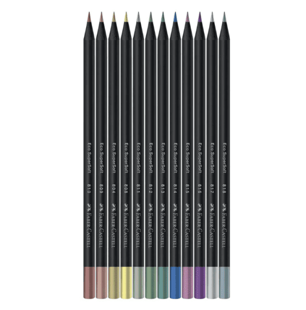 LAPICES FABER CASTELL X 12 SUPER SOFT METALICO - Imagen 2