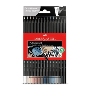 LAPICES FABER X 15 SUPER SOFT TONOS NEUTROS