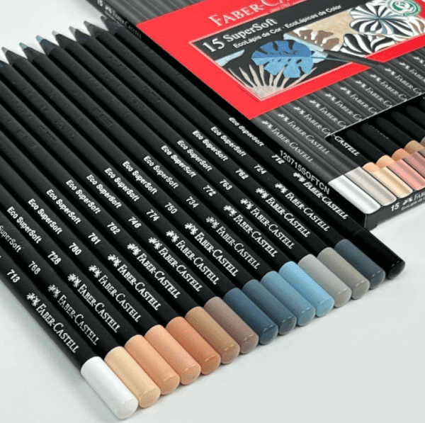 LAPICES FABER X 15 SUPER SOFT TONOS NEUTROS - Imagen 2