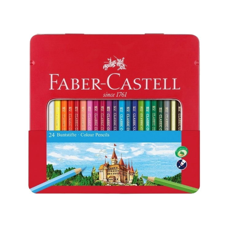 Lapiz Color Faber Castell Lata X24u.