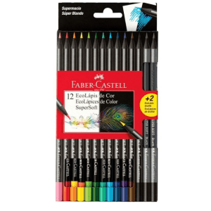 Lapiz Color Faber Castell Super Soft X12u. Largos