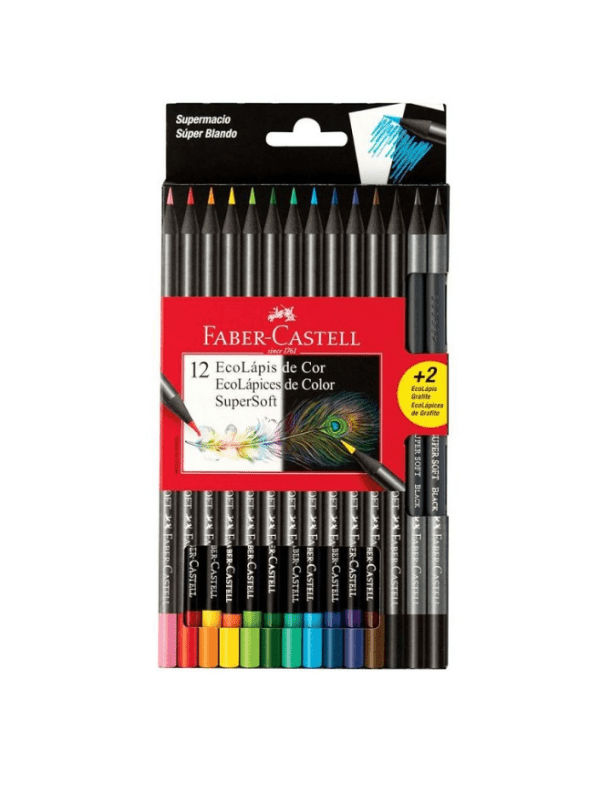 Lapiz Color Faber Castell Super Soft X12u. Largos