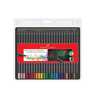 Lapiz Color Faber Castell Super Soft X24u. Largos