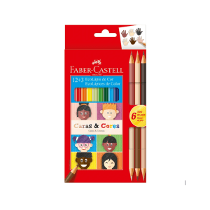 Lapiz Color Faber Castell X12u. Largos Caras Y Col
