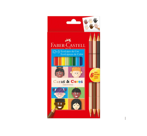Lapiz Color Faber Castell X12u. Largos Caras Y Col