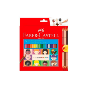 Lapiz Color Faber Castell X24u. Largos Caras Y Col