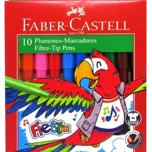 Marcador Faber Castell FIESTA X 10 CAJA