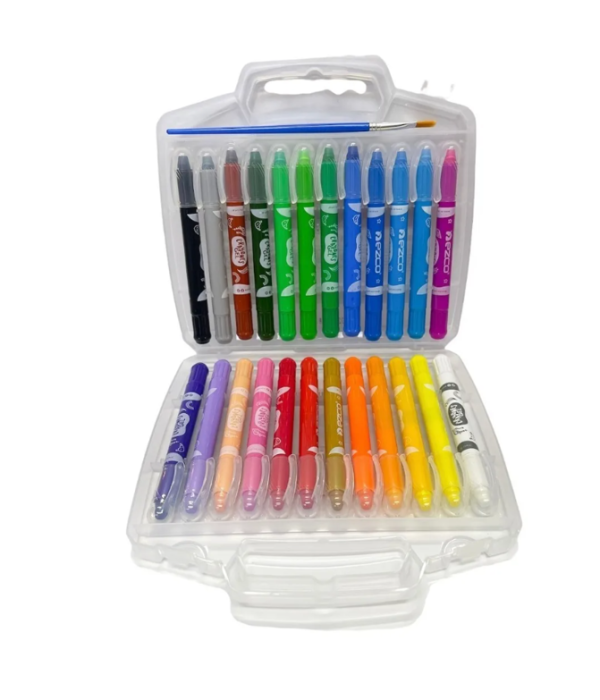 Crayones Ezco Valija Gel X 24 + Pincel - Imagen 2