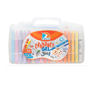 Crayones Ezco Valija Gel X 36 + Pincel