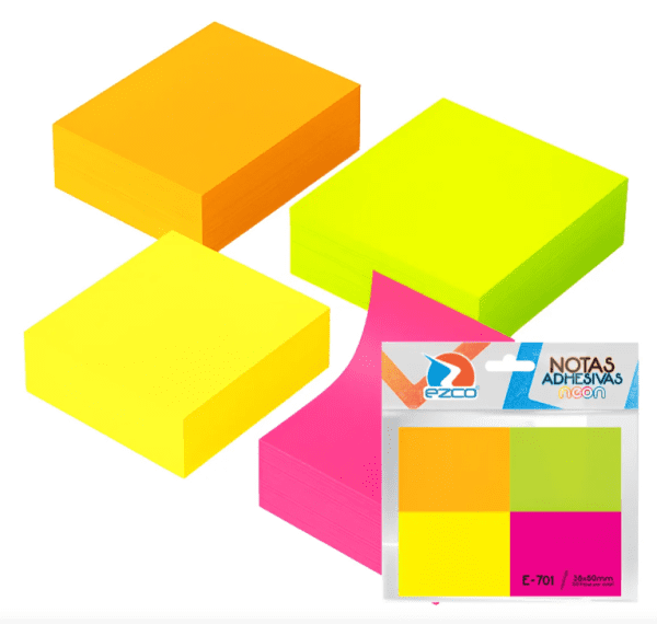 Notas Adhesivas Ezco 38x50 Neon