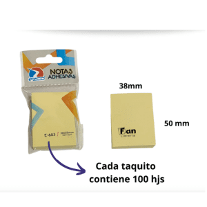 Notas Adhesivas Ezco 38x50x100