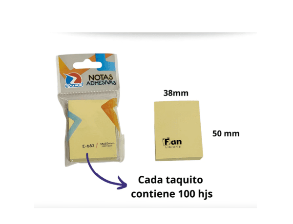 Notas Adhesivas Ezco 38x50x100