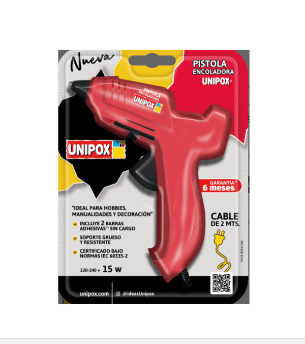 Pistola De Silicona Encoladora Unipox 220-240v 15w