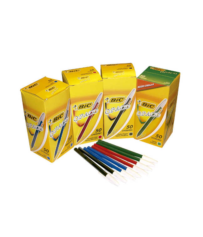 Boligrafo Bic Opaco 1.0mm X50u.