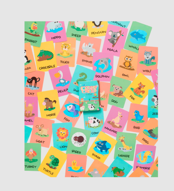 CARTAS EDUCATIVAS BARCO DE PAPEL INGLES ANIMALS OF - Imagen 2