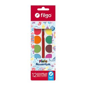 Acuarela Filgo Escolar X 12 Colores