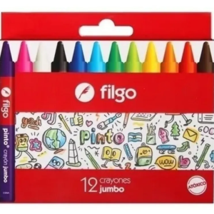 Crayon De Cera Filgo Pinto Jumbo X12u