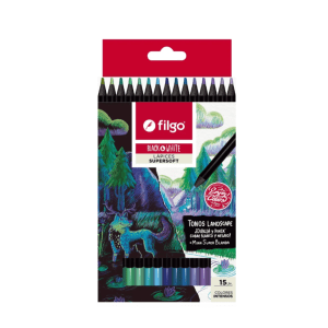 Lapices Filgo Black&white Tonos Landscape Supersof