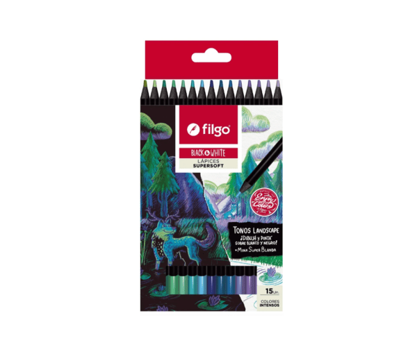 Lapices Filgo Black&white Tonos Landscape Supersof
