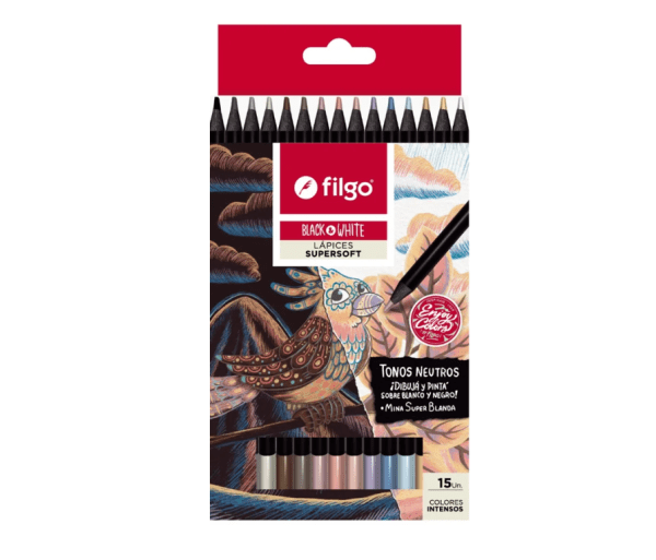 Lapices Filgo Black&white Tonos Neutros Supersoft