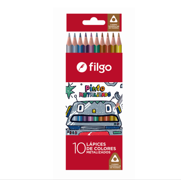 Lapiz Color Filgo Pinto Metalizado X 10u.