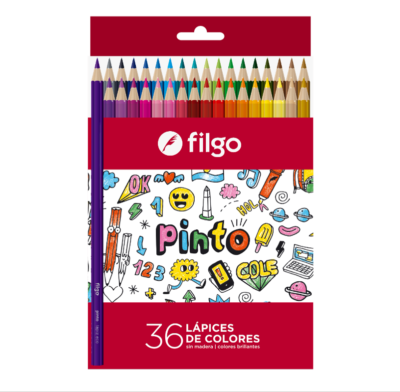 Lapiz Color Filgo X 36u. Largos